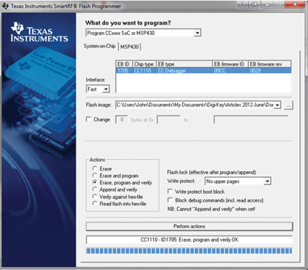 Flash programming completed Flash programming completed